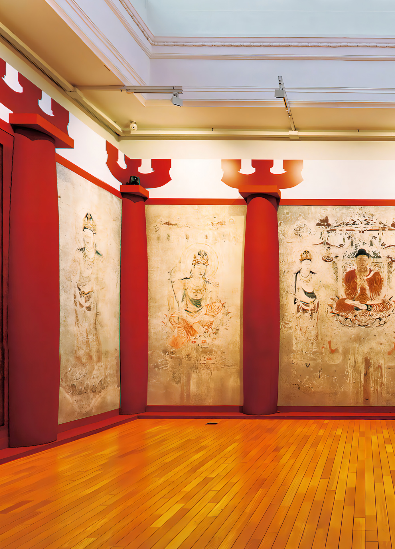 ローン文化財　ー遺跡・仏跡、法隆寺金堂壁画（左）