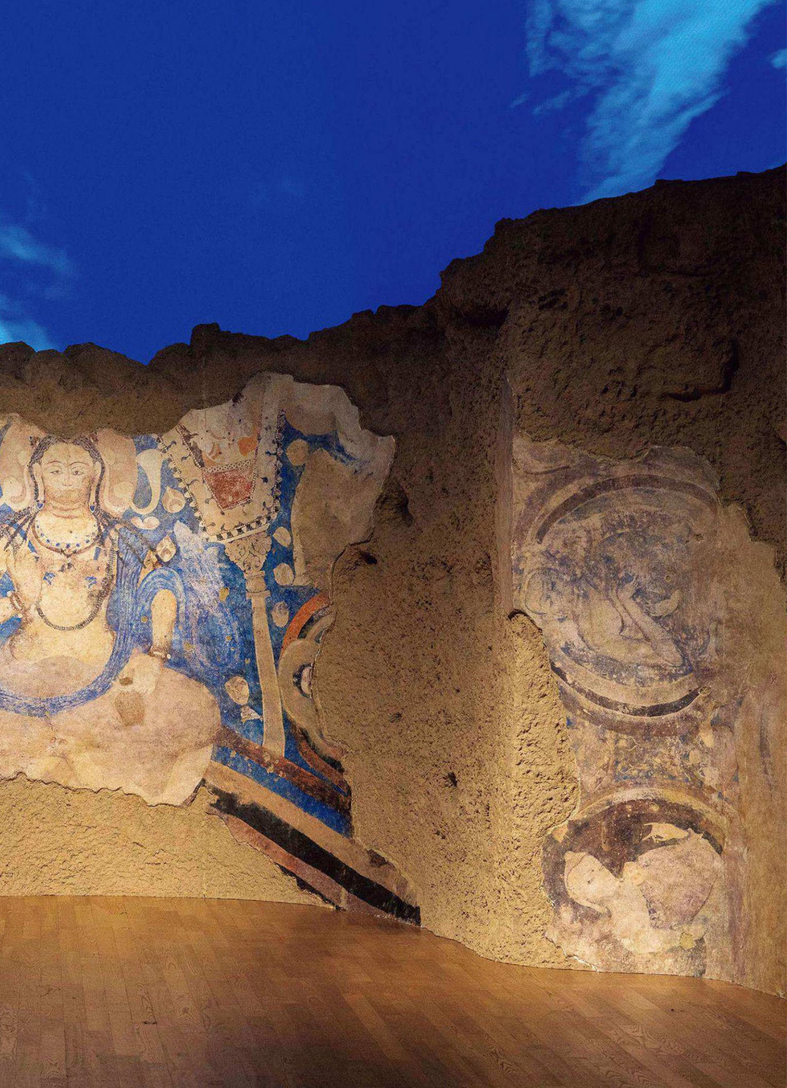 スーパークローン文化財　ーバーミヤンE窟　天井壁画≪青の弥勒≫　復元